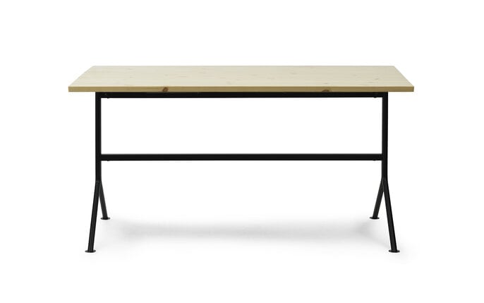Normann Copenhagen Escritorio para gallinas de acero negro/pino