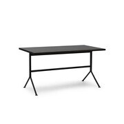Normann Copenhagen Scrivania Kip in acciaio nero/marrone scuro