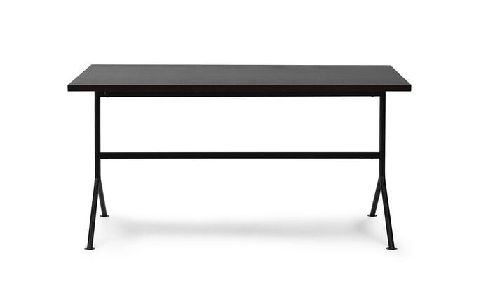 Normann Copenhagen Kip skrivebord sort stål/mørkebrun