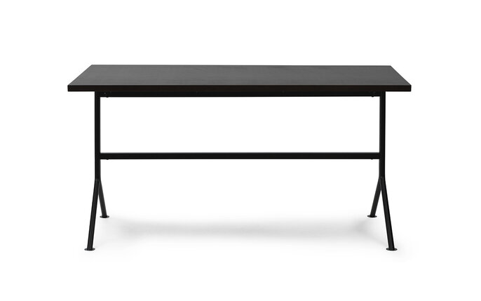 Normann Copenhagen Kip skrivebord svart stål/mørk brun