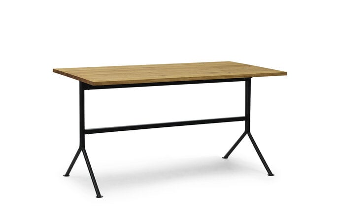 Normann Copenhagen Chicken desk black steel/oak