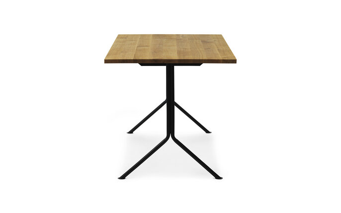 Normann Copenhagen Bureau poulet acier noir/chêne