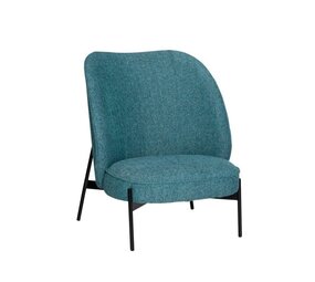 Hubsch Poltrona lounge color petrolio