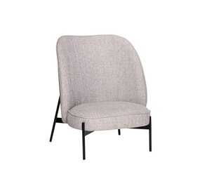 Hubsch Area loungestol lysegrå