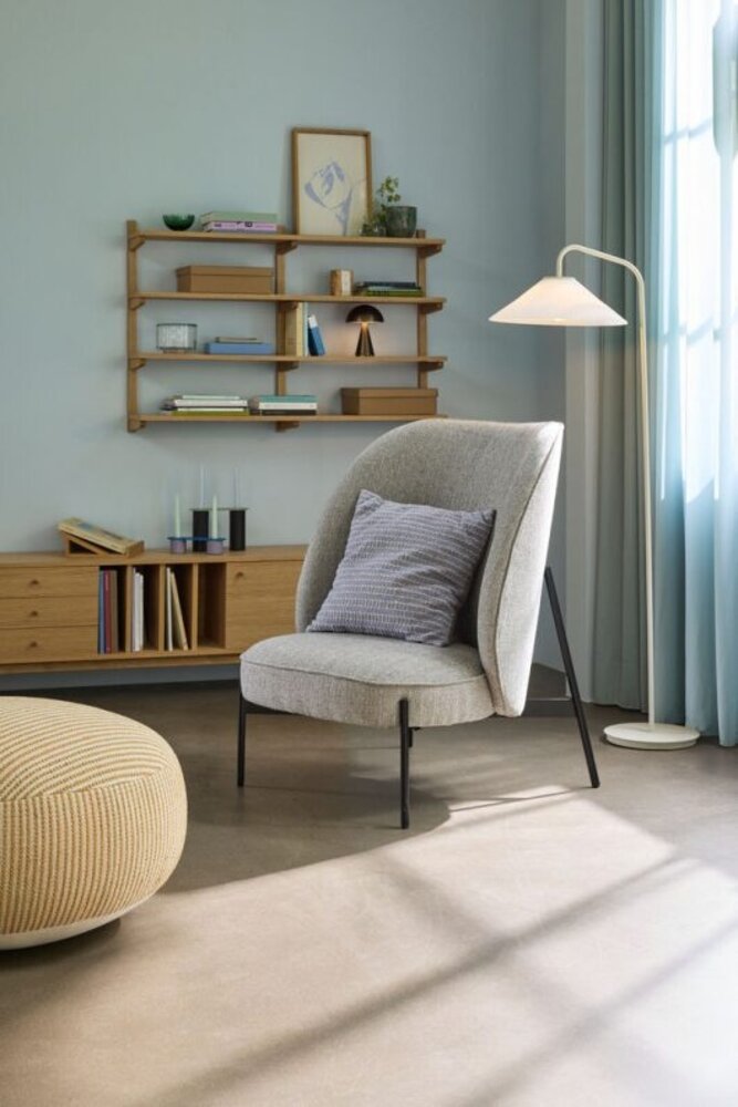 Hubsch Area loungestoel lichtgrijs