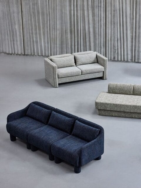 Hubsch Elegance bank donkerblauw