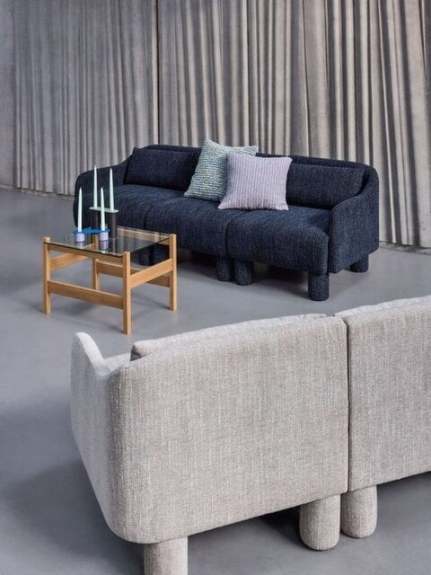 Hubsch Elegance bank donkerblauw