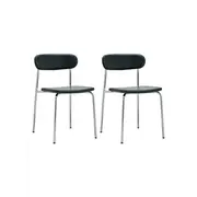 House Doctor Ensemble de 2 chaises Pova vert foncé