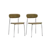 House Doctor Pova stolar khaki set med 2 stycken