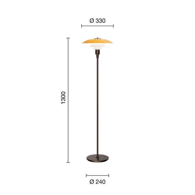 Louis Poulsen PH 3½-2½ Stehleuchte Centenary Edition