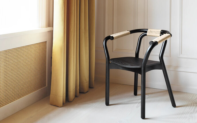 Normann Copenhagen Sedia Knot nera/natura
