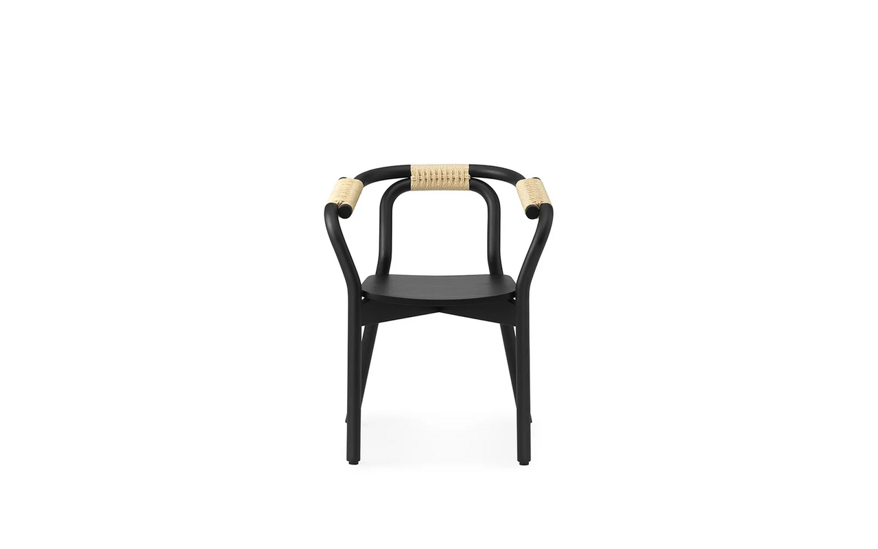 Normann Copenhagen Silla nudosa negra/naturaleza Normann Copenhagen Silla nudosa negra/naturaleza