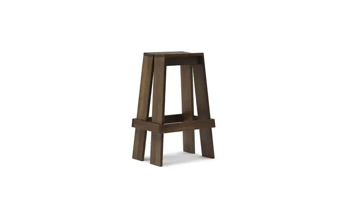 Normann Copenhagen Sgabello da bar Let 75 cm in frassino tinto marrone Normann Copenhagen Sgabello da bar Let 75 cm in frassino tinto marrone