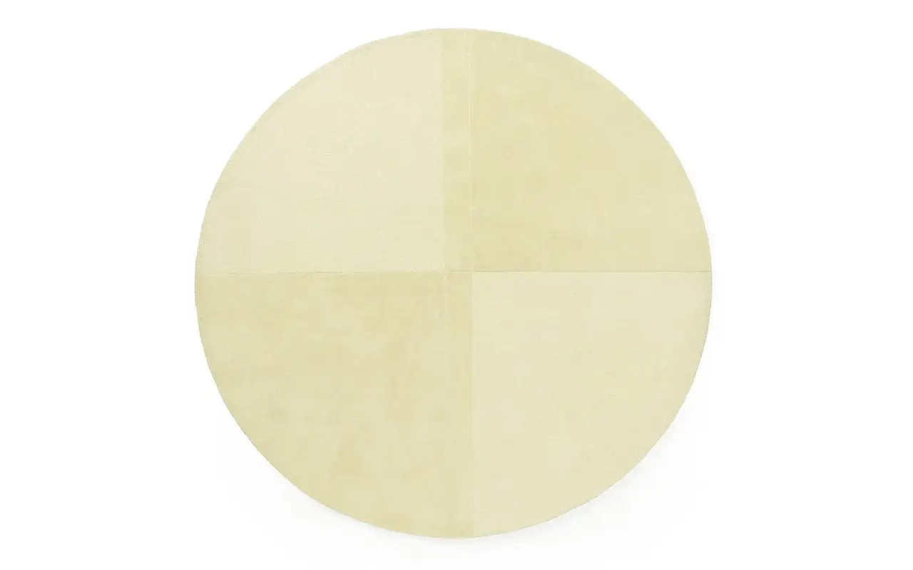 Normann Copenhagen Level vloerkleed Ø280cm light yellow Normann Copenhagen Level vloerkleed Ø280cm light yellow