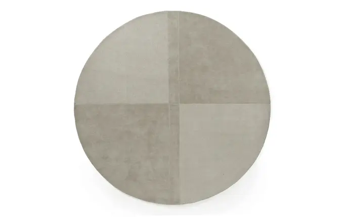 Normann Copenhagen Tapis plat Ø280cm gris chaud Normann Copenhagen Tapis plat Ø280cm gris chaud