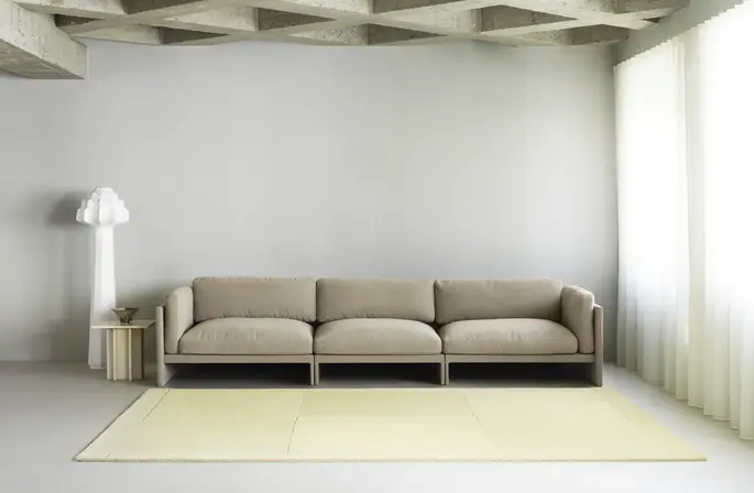 Normann Copenhagen Level rug 250x350cm light yellow Normann Copenhagen Level rug 250x350cm light yellow