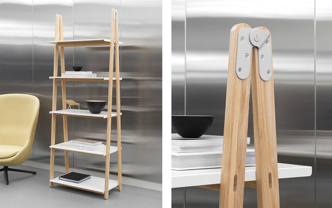 Normann Copenhagen Eine Stufe höher, Schrankhöhe, weiß Normann Copenhagen Eine Stufe höher, Schrankhöhe, weiß