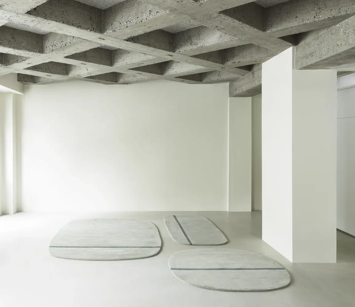 Normann Copenhagen Oona vloerkleed 140x140cm grey Normann Copenhagen Oona vloerkleed 140x140cm grey