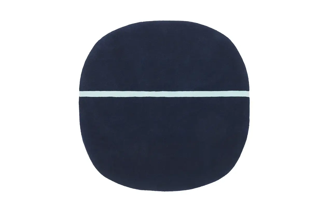 Normann Copenhagen Oona-Teppich 140x140cm blau Normann Copenhagen Oona-Teppich 140x140cm blau