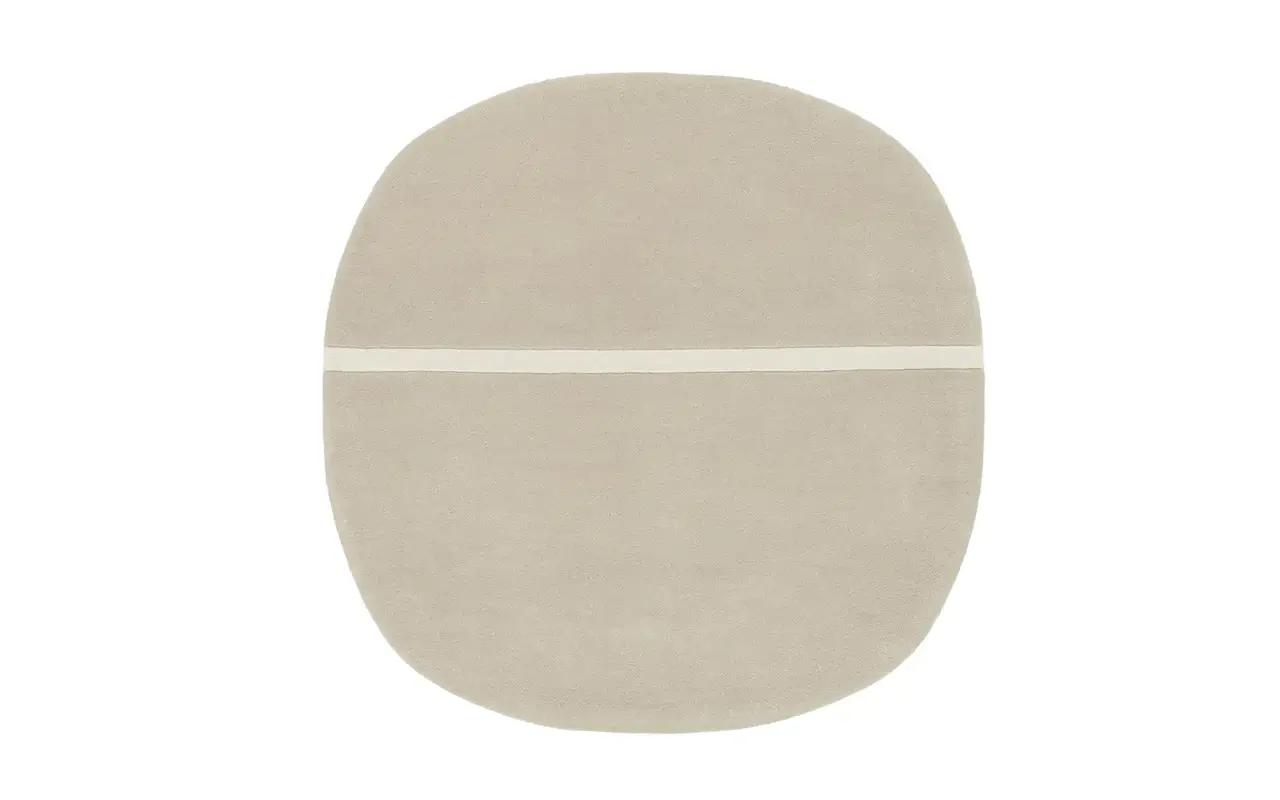 Normann Copenhagen Oona vloerkleed 140x140cm sand Normann Copenhagen Oona vloerkleed 140x140cm sand