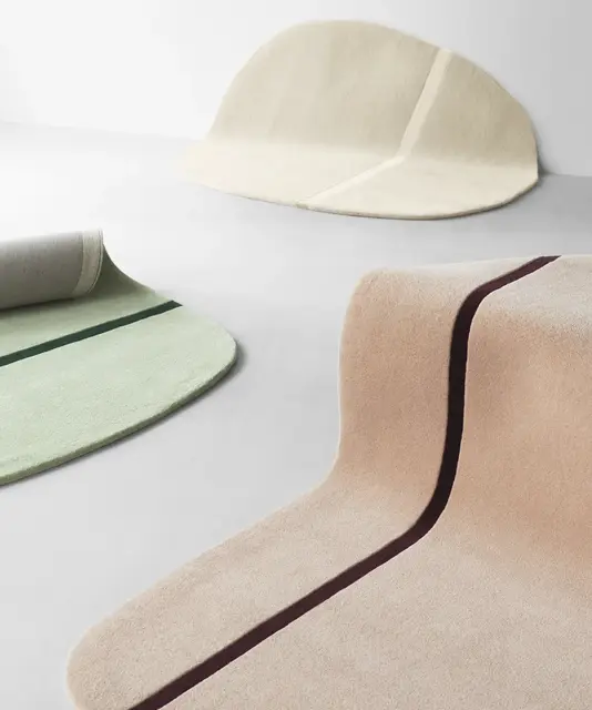 Normann Copenhagen Oona vloerkleed 140x140cm sand Normann Copenhagen Oona vloerkleed 140x140cm sand