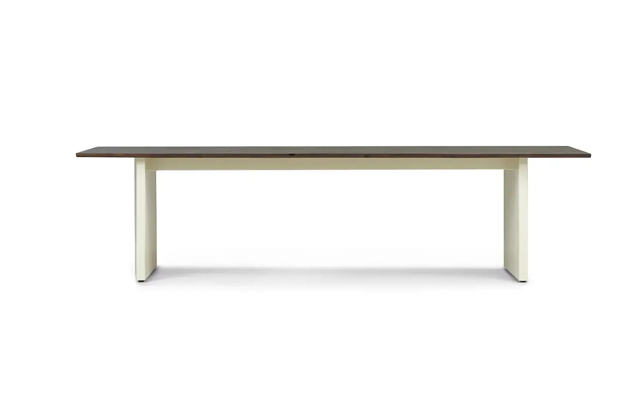 Normann Copenhagen Panelbord 90x300cm krem/mørk brun Normann Copenhagen Panelbord 90x300cm krem/mørk brun