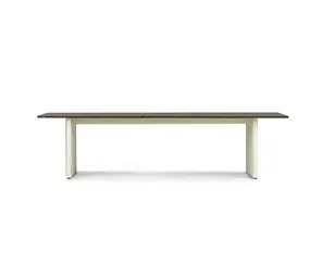 Normann Copenhagen Tavolo a pannelli 90x300cm crema/marrone scuro Normann Copenhagen Tavolo a pannelli 90x300cm crema/marrone scuro