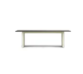 Normann Copenhagen Mesa de panel de 90x250cm color crema/marrón oscuro Normann Copenhagen Mesa de panel de 90x250cm color crema/marrón oscuro