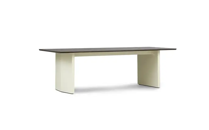 Normann Copenhagen Tavolo a pannelli 90x250cm crema/marrone scuro Normann Copenhagen Tavolo a pannelli 90x250cm crema/marrone scuro