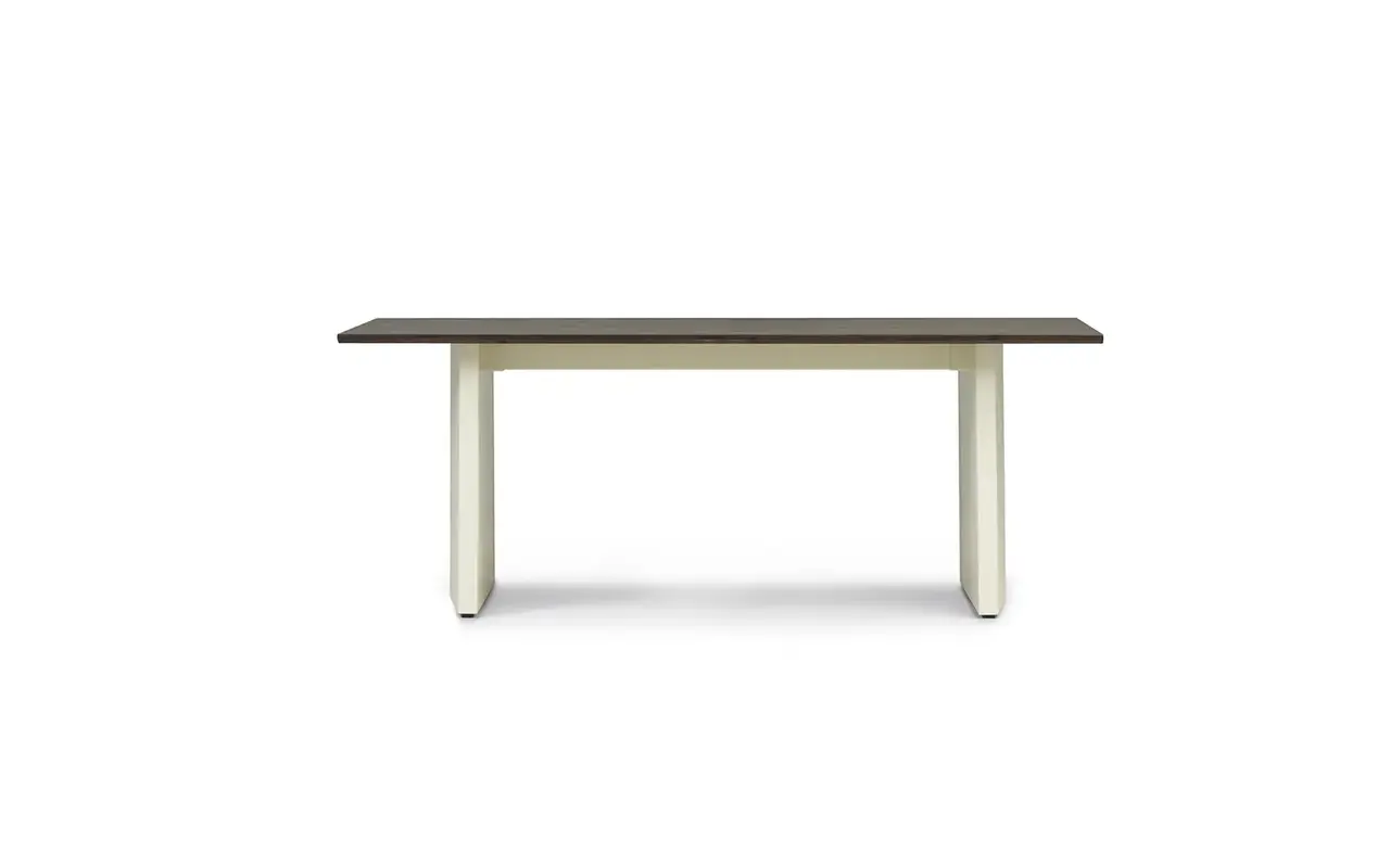 Normann Copenhagen Tavolo a pannelli 90x200 cm crema/marrone scuro Normann Copenhagen Tavolo a pannelli 90x200 cm crema/marrone scuro