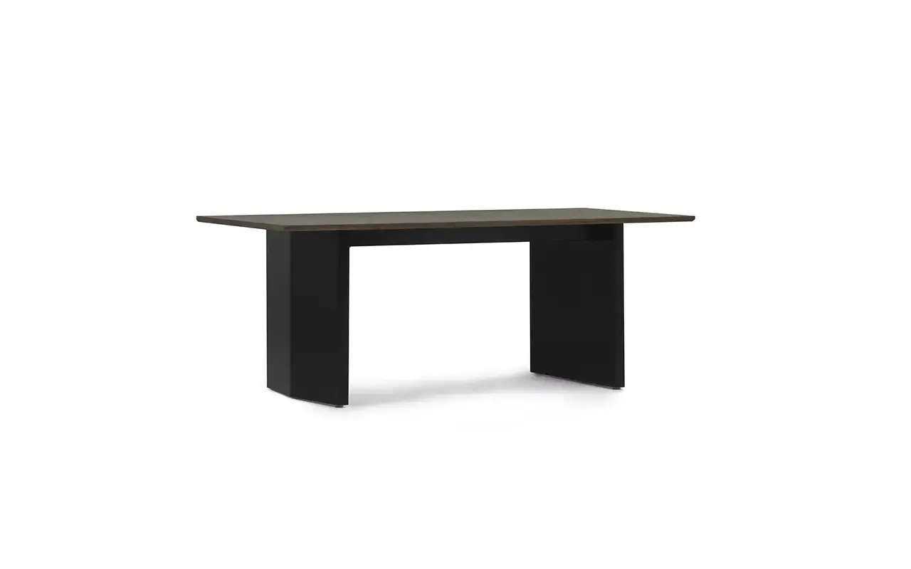 Normann Copenhagen Table à panneaux 90x200cm noir/marron foncé Normann Copenhagen Table à panneaux 90x200cm noir/marron foncé