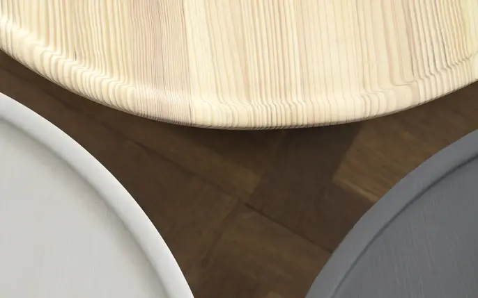 Normann Copenhagen Tavolino laterale grande in pino grigio scuro Normann Copenhagen Tavolino laterale grande in pino grigio scuro