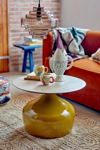 Bloomingville Lecco coffee table yellow Bloomingville Lecco coffee table yellow