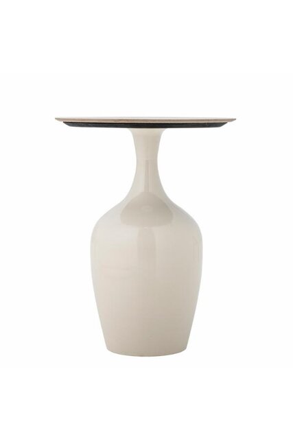 Bloomingville Mesita auxiliar Lecco color beige Bloomingville Mesita auxiliar Lecco color beige