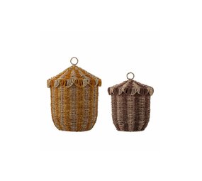 Bloomingville Mini Set cestini Cikkeline da 2 pezzi Bloomingville Mini Set cestini Cikkeline da 2 pezzi