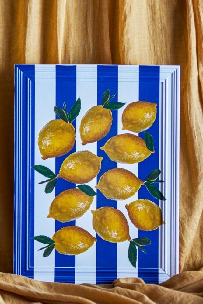 Bloomingville Limone illustratie met frame 30x40cm