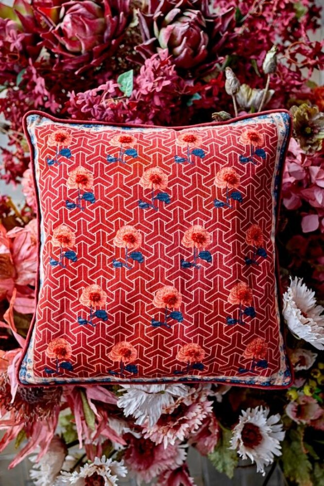 Bloomingville Cuscino rosso Zharai