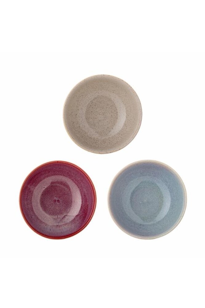 Bloomingville Set di 3 ciotole Addison rosa
