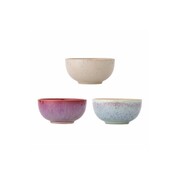 Bloomingville Set di 3 ciotole Addison rosa
