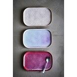 Bloomingville Assiettes Addison roses, lot de 3