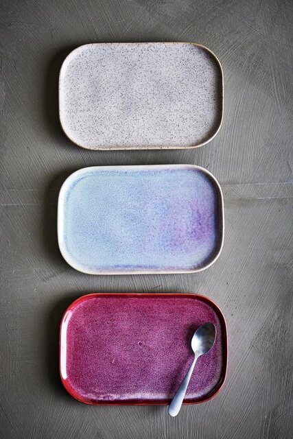 Bloomingville Addison tallrikar rosa set om 3