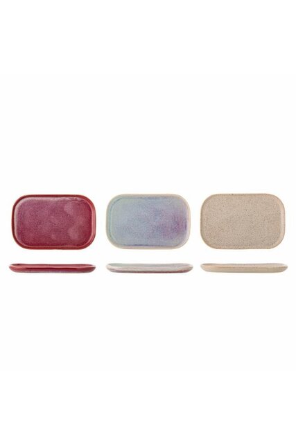 Bloomingville Addison plates pink set of 3