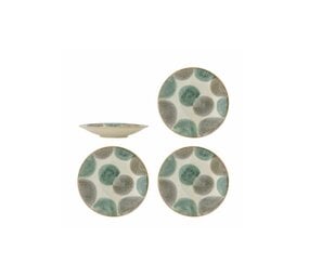 Bloomingville Assiettes Bethany vertes, lot de 4 Bloomingville Assiettes Bethany vertes, lot de 4