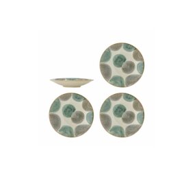 Bloomingville Bethany Teller, grün, 4er-Set Bloomingville Bethany Teller, grün, 4er-Set