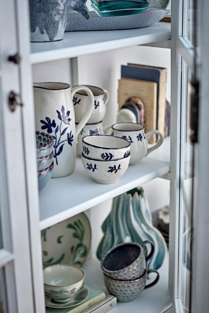 Bloomingville Eimy schalen blauw set van 4 stuks Bloomingville Eimy schalen blauw set van 4 stuks