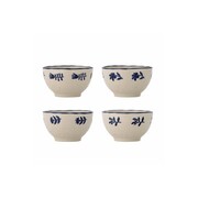 Bloomingville Eimy bowls blue set of 4 pieces Bloomingville Eimy bowls blue set of 4 pieces