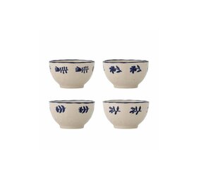 Bloomingville Eimy bowls blue set of 4 pieces Bloomingville Eimy bowls blue set of 4 pieces