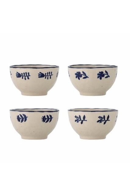 Bloomingville Eimy bowls blue set of 4 pieces Bloomingville Eimy bowls blue set of 4 pieces