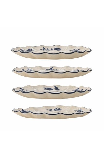 Bloomingville Eimy borden blauw set van 4 stuks