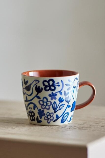 Bloomingville Figuria mokken blauw set van 4 stuks